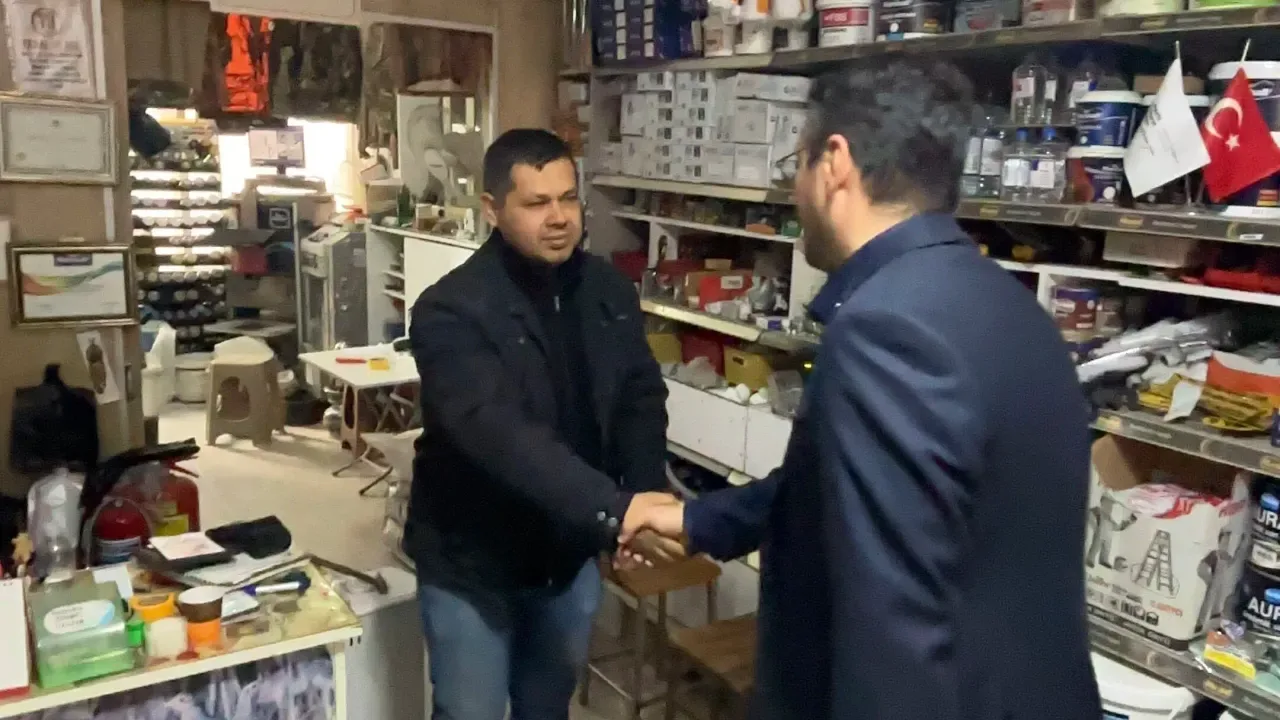 Anahtar Parti Karacasu'da Esnaf Ziyareti Gerçekleştirdi