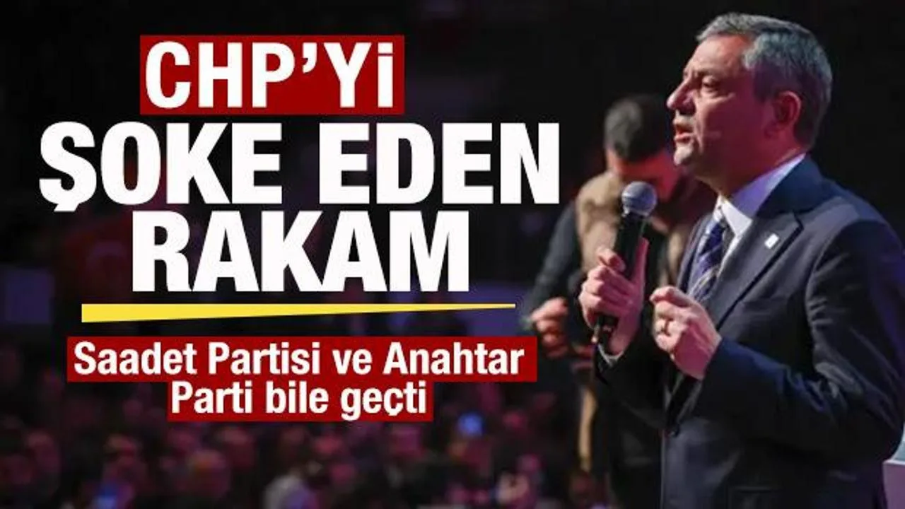 CHP Üye Sayısında Şok! Saadet ve Anahtar Parti Geçti