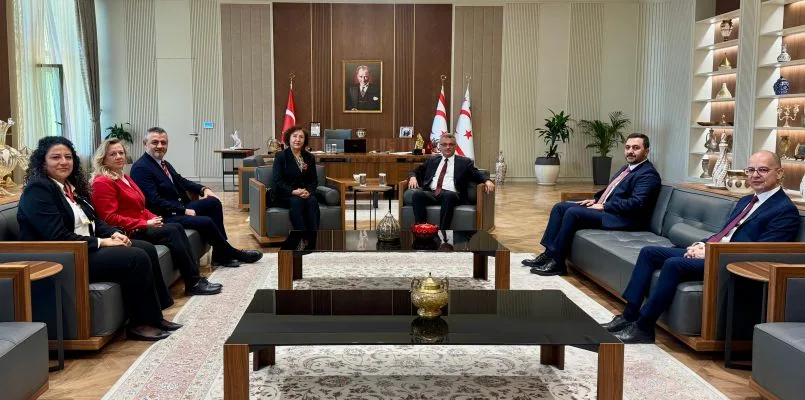 Cumhurbaşkanı Erhürman, Heyetleri Kabul Etti